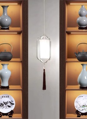 新中式软装摆件高档酒店酒柜茶室D茶馆茶壶装饰品花瓶工艺品摆设