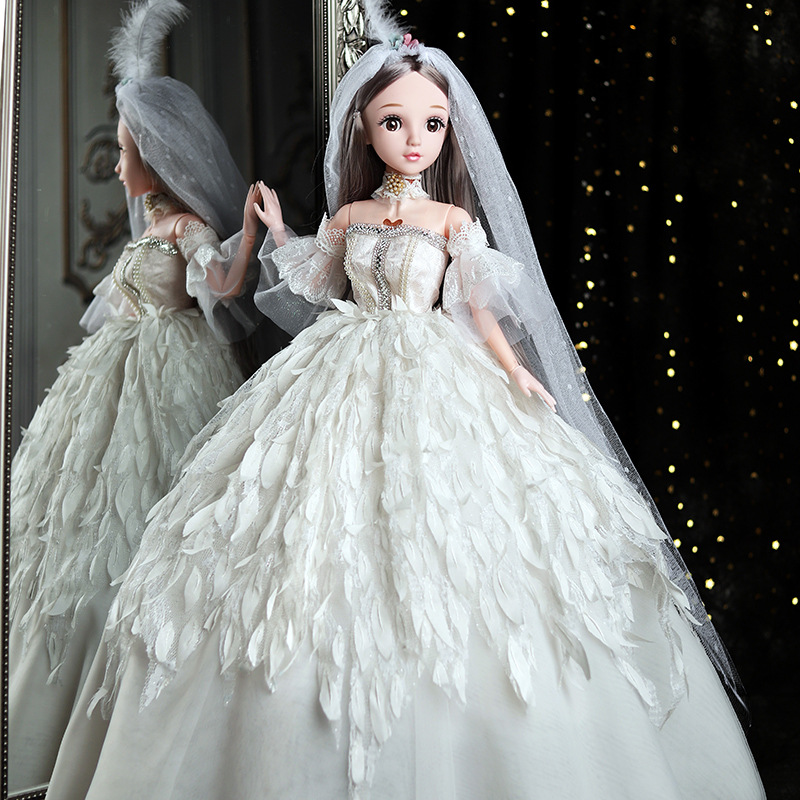 80厘米礼盒洋娃娃会说话智能语音对话公主M可充电会眨眼睛的洋娃