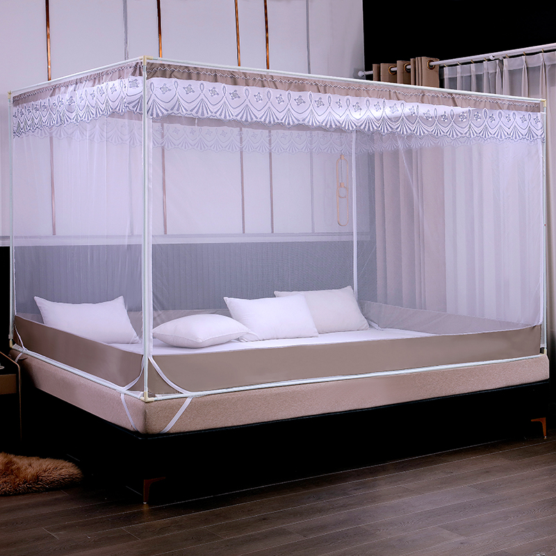 定做外穿杆u门T门全底拉链v防摔蚊帐榻榻米炕可订制子母拼接床超
