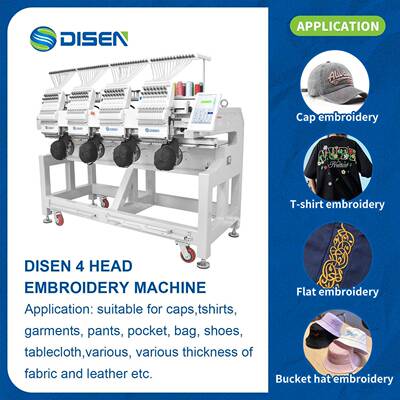 Multineedle Four Heads Cnc Logo Embroidery Machine For Cloth