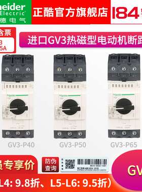 施耐I德马达保护开关微型断路器 GV3-P40  P50 P65 电流37A-65 A