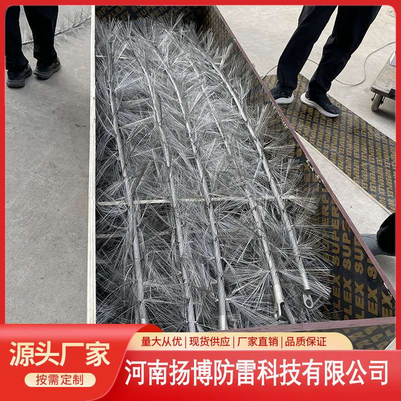 导体多短针雷电放散装置 电力铁塔直击雷防护避雷针 线状防雷器