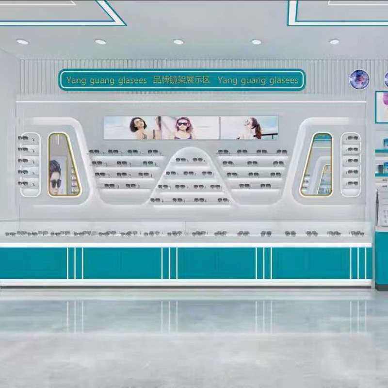 眼镜展示柜钢化玻璃眼镜店柜台学生眼镜展示柜眼镜柜子柜商场眼镜