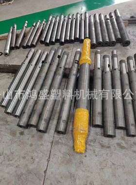 提供余姚双盛注塑机螺杆机筒38CrMoala合金螺杆法兰喷咀螺杆头