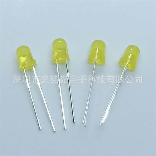 现货供应 F4/4mm黄发黄 短脚LED发光二极管 圆头黄发黄直插灯珠