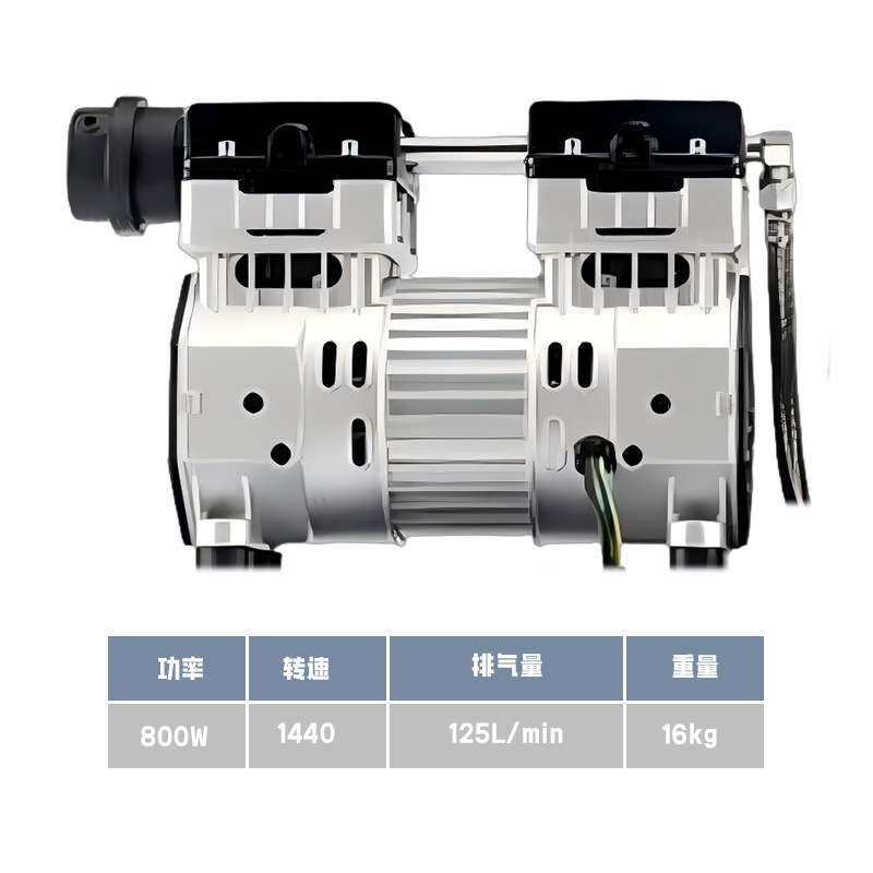 小型无油静音空压机机头洗车木工装修喷漆工业级便携活塞气泵