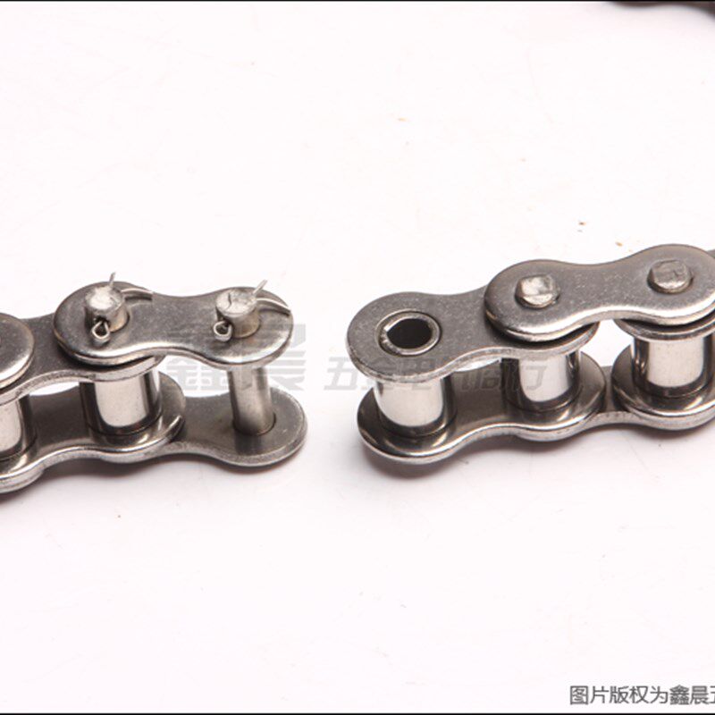 304不锈钢单排双排工业传动链条短节距滚子链06B08B10A12A16A20A
