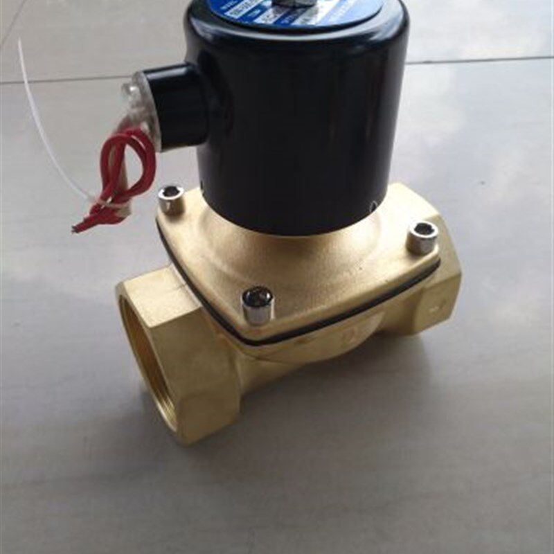 常闭电磁阀水阀开关阀AC220V气阀电子进水排水阀DC2412V4分1寸2寸