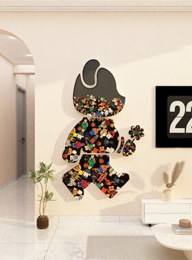 影电视机背景墙面装饰品物挂件壁画2023贴自粘上方餐客厅沙发布置