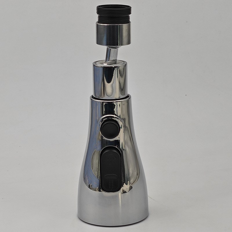 厨房家用不锈钢洗菜盆冷热抽拉水龙头喷头可旋转小花洒喷头批发