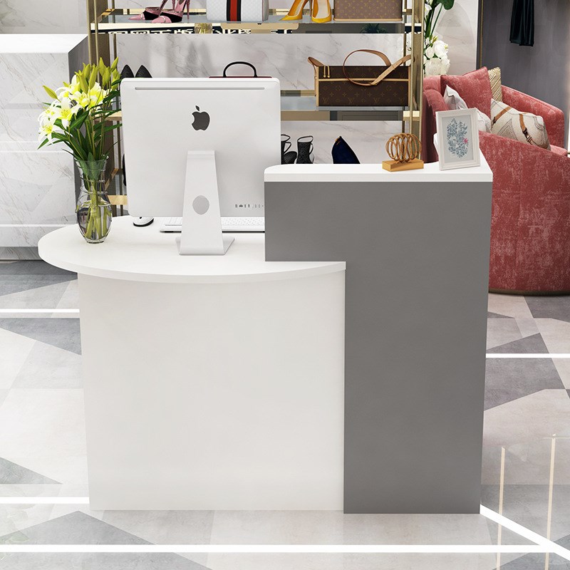 收银台柜台简约现代小型服装店便利店母婴店店铺吧台桌前台接待台