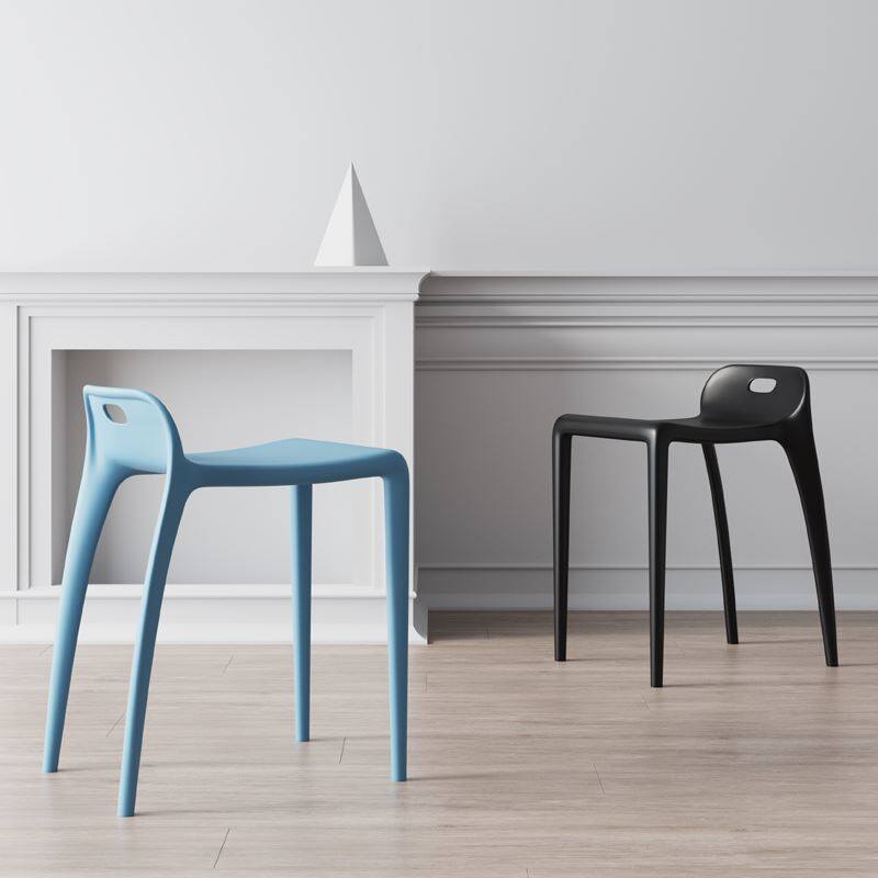 钻熟胶塑料矮靠背学生书桌椅子朔料凳子家用坐高40cm厘米公分高加