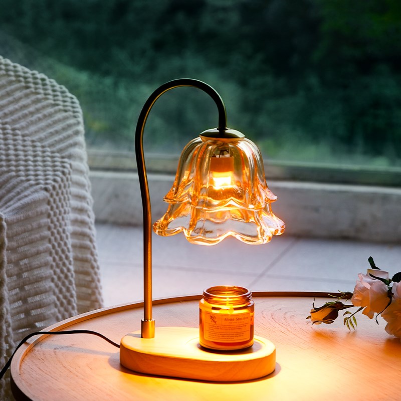 香熏灯融蜡灯床头台灯卧室生日礼物睡眠氛围小夜灯蜡烛融烛灯礼品