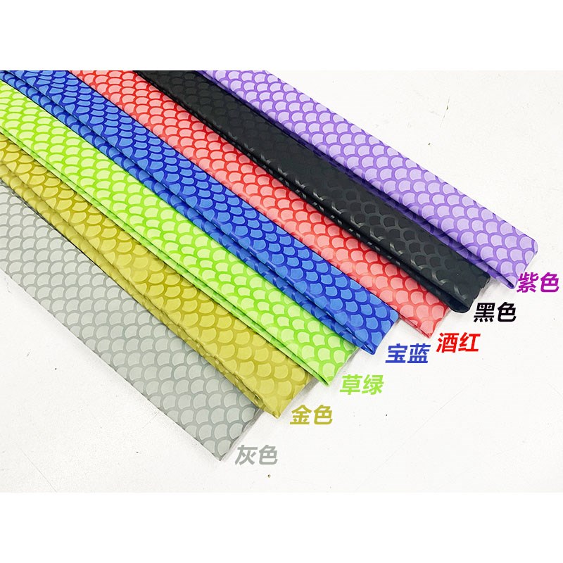 鱼竿把套花纹管热缩把套 鱼鳞鱼竿防滑热缩 手把防电花纹热缩管