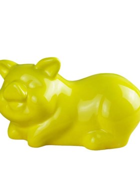 陶瓷黑猪摆件动物家居饰品客厅装饰品卧室新中式工艺品摆设创意瓷