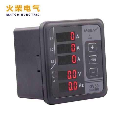 GV59发电机多功能数显表三相电压/电流/频率/三合一多功能监测表