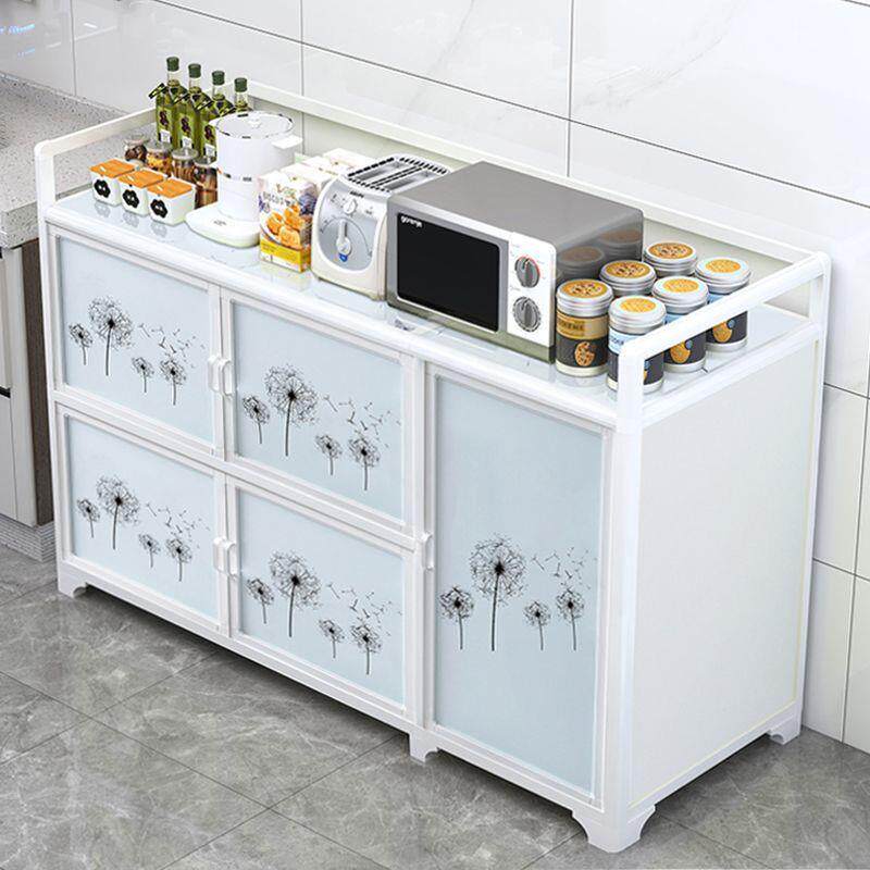 厨房置物架落地多层收纳橱柜子多功能微波炉烤箱餐边柜碗柜储物柜