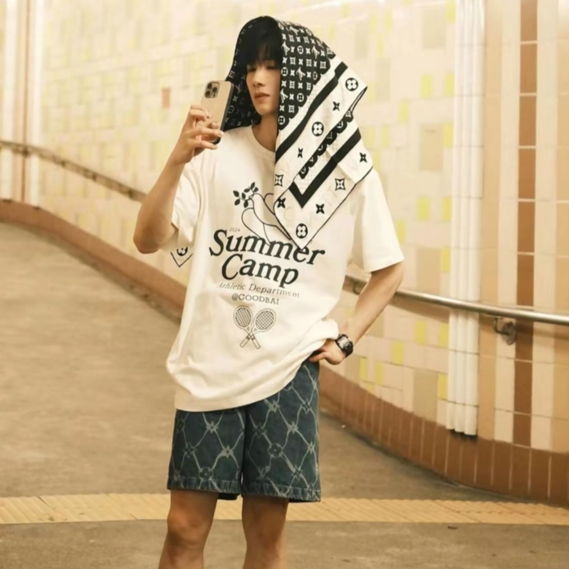 白敬亭度假系列短袖T恤