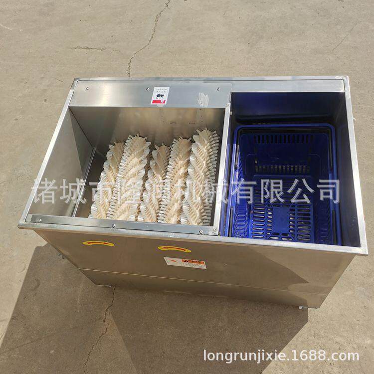 厂家供应小龙虾清洗机仿手工软毛刷洗虾神器中央厨房洗虾机厂家