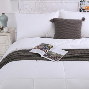 跨境酒店布草被芯宾馆民宿被子纯棉磨毛秋冬加厚被褥青年旅馆被子