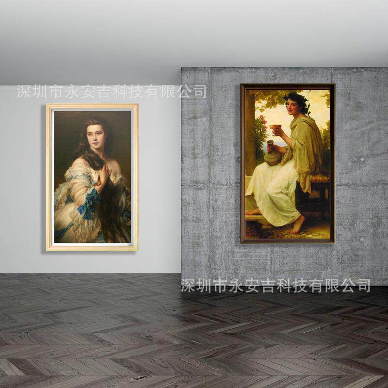 32/43/50寸高清电子相框 数码艺术画框 画廊展馆智能多媒体画屏