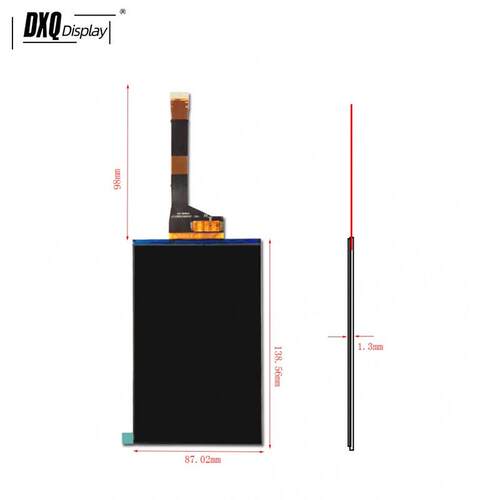 6寸/6.08寸单色MONO1620*2560 LCD高清显示屏50PIN 3D打印机屏