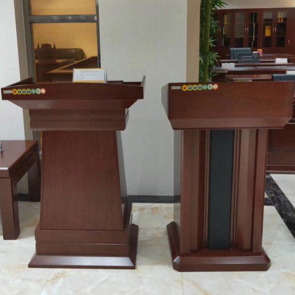 皮实木主席广东会议长条桌简约现代演讲台发言台接待台台油漆高档