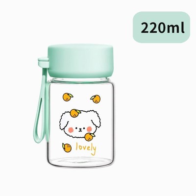 迷你小容量便携水杯150ml可爱超E萌玻璃杯小巧少女透明小号口袋杯