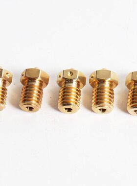 .0品个 3d打印机4高 o4prV5喷嘴质 u装 i32.喷嘴喷头rona黄铜s