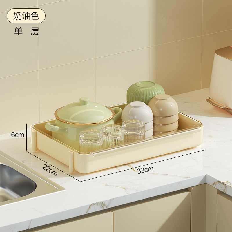 酒杯咖啡杯子收纳架桌面水杯茶杯置物架咖啡机旁杯子沥Y水架放置