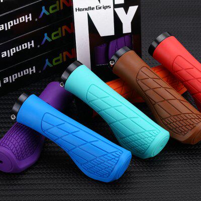 N把套可震橡胶山地自行车 肉球锁骑行把握吸折叠车Y P握把防滑