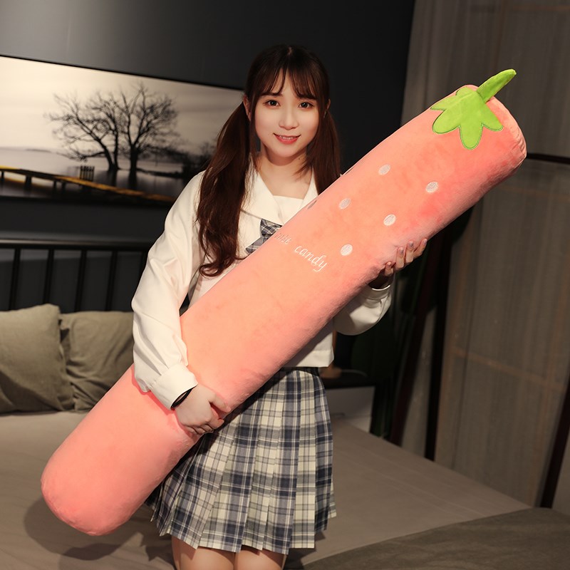 圆柱长条抱枕女生侧睡夹腿枕头男生款陪你睡觉床缝填W充神器可拆