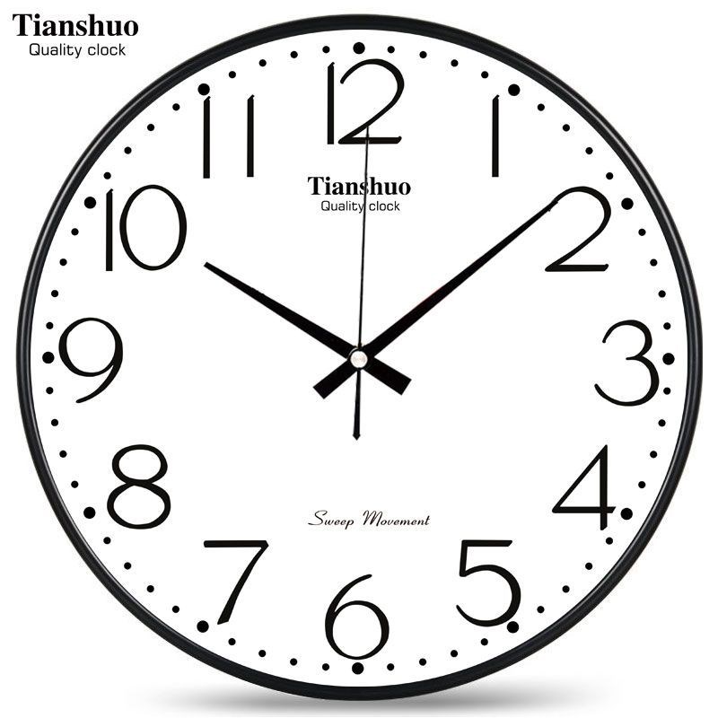 2025新款钟表挂钟客厅家用静音时钟E现代挂墙简约挂表免打孔石英
