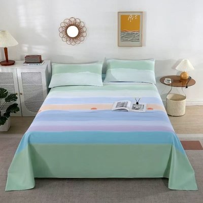 日出东方老粗布床单n单件加厚双人老式宿舍单双人褥单炕单凉席被