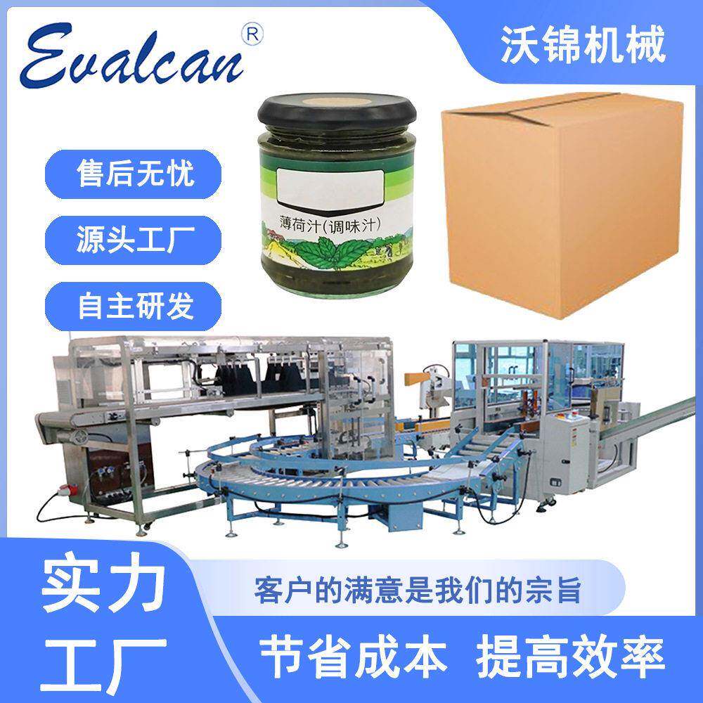 全自动过桥式装箱机装薄荷汁自动开箱装箱封箱厂家机械设备