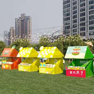 景区户外摆摊架大型活动文创展示架早市美食街可移动小吃摊摊位架
