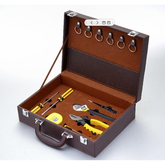 供应精品皮具工具套装家用维修电讯多功能工具8件套组合工具