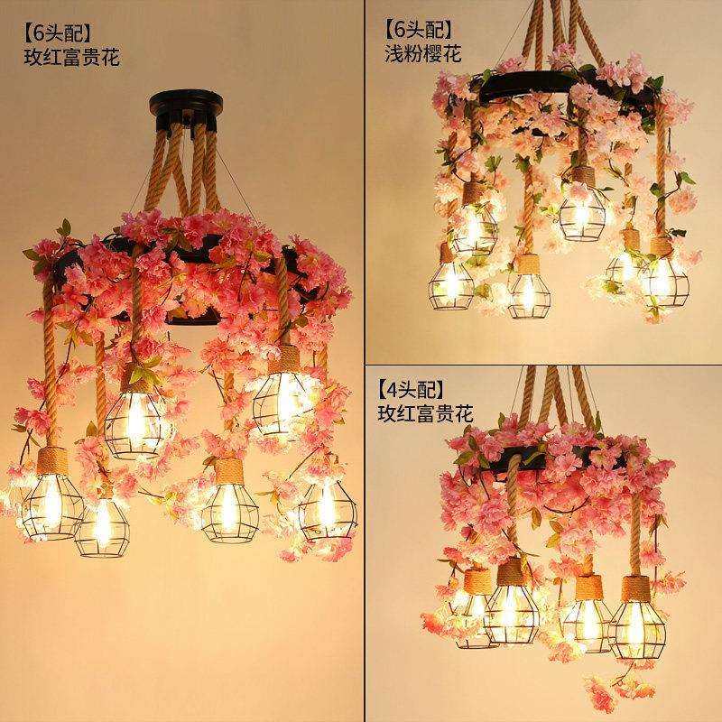 厂家复古胡桃植物麻绳吊灯工业风创意餐厅奶茶咖啡店烧烤店网咖灯,家装灯饰光源,智能吊灯,淘宝优惠券,粉丝福利购,淘宝优惠卷