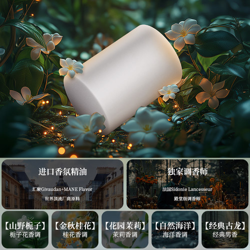 小圆瓶车载固体香薰补充装100g(非正装Q)只适配图二款式