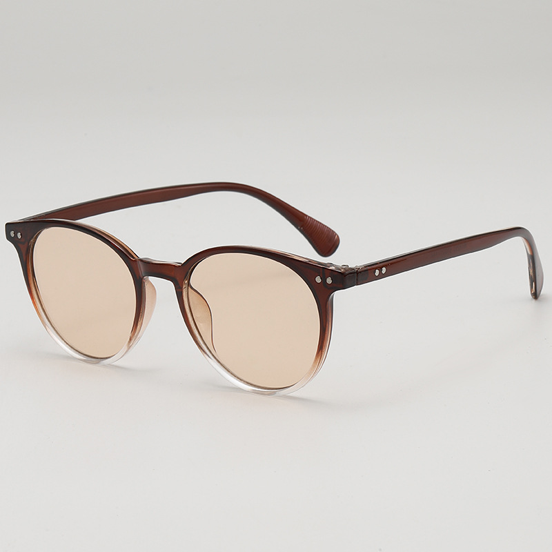韩版圆形小框海洋片潮流穿搭素颜拍照uv400防紫外线sunglasses