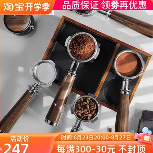 无咖啡机轰把手无/5煮意式咖啡机58mm机萃取手柄炸冲底/4头51底