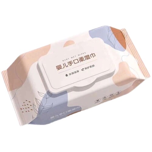 80带盖手口湿巾加大家庭装