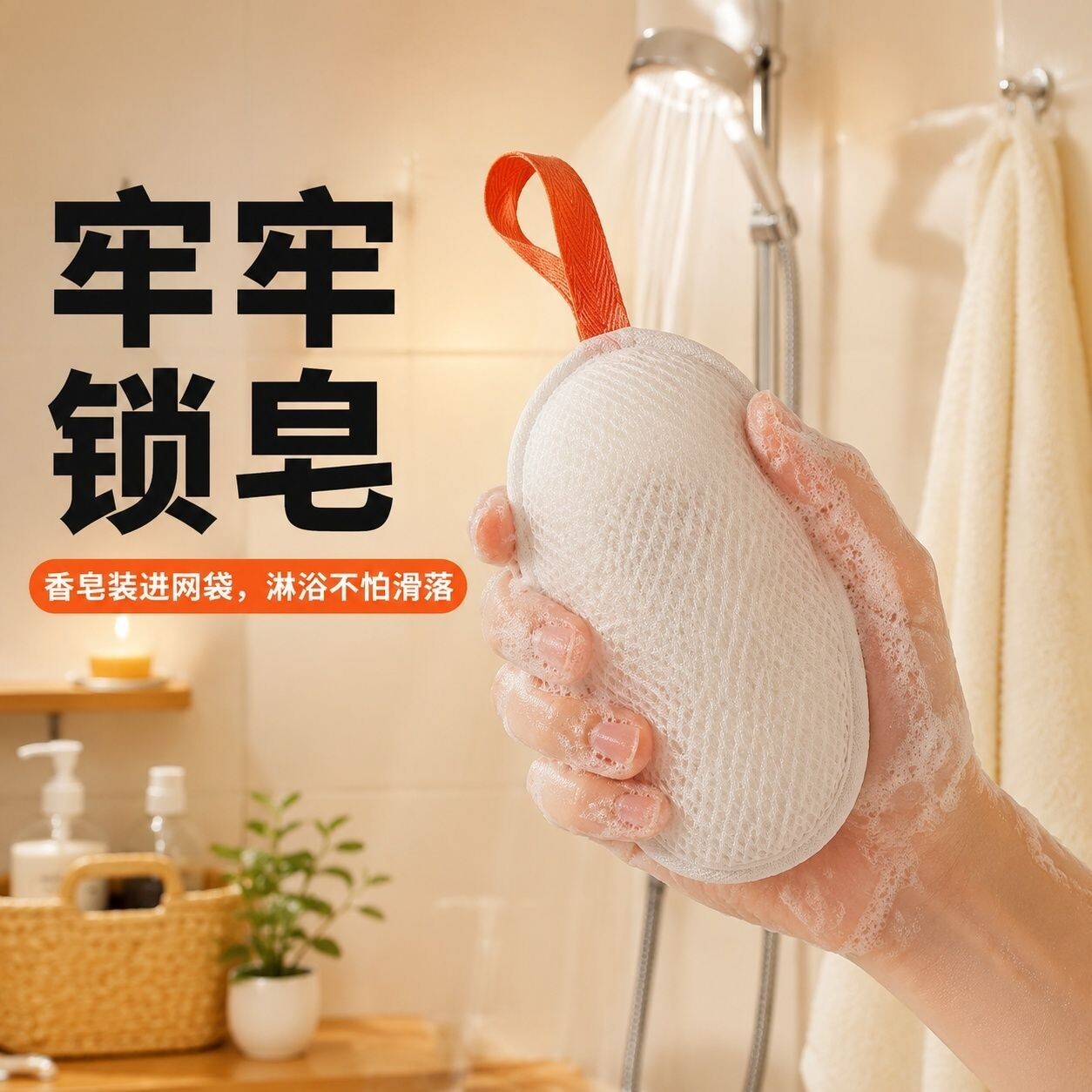 三明治双层香皂袋起泡快不伤肤