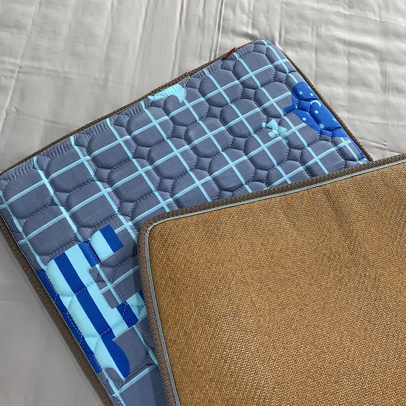 冬夏两用凉席床垫海绵冷暖床垫多功E能薄垫学生宿舍单人双人可折