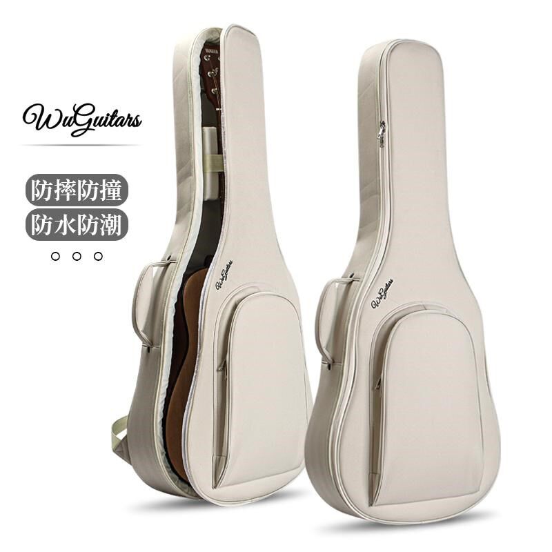 加厚木电吉他包双肩古典39寸琴包40F寸41寸防水防震民谣吉他琴套