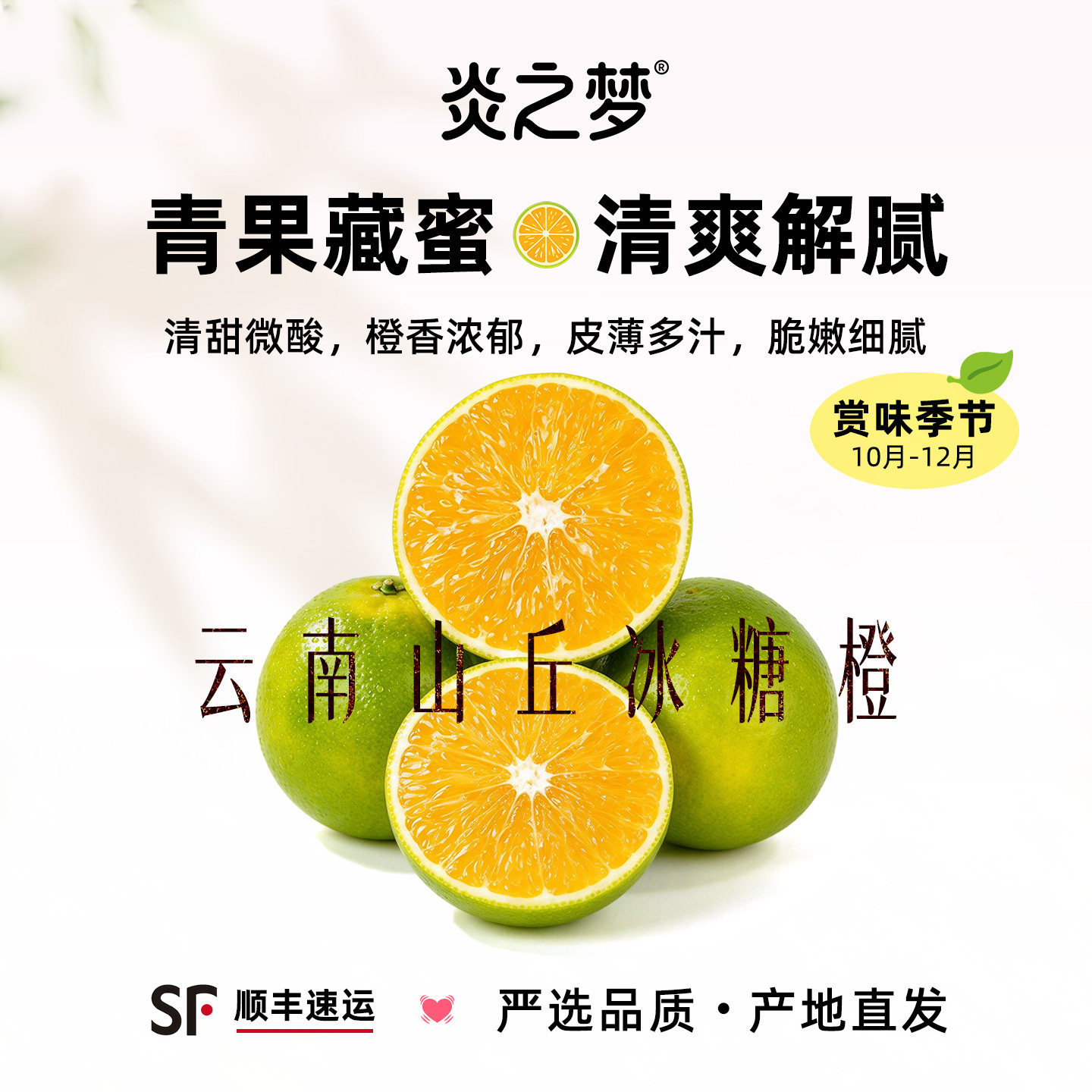 云南红河干热河谷的山丘冰糖橙5斤礼盒装 橙香浓郁 新鲜水果顺丰