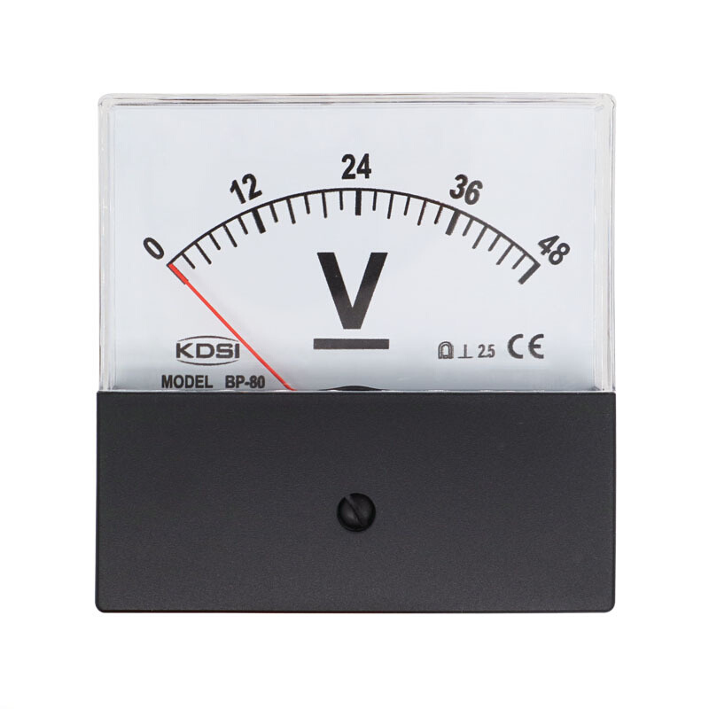 厂家供应 指针式电工仪表BP-80 DC48V 方形直流电压表
