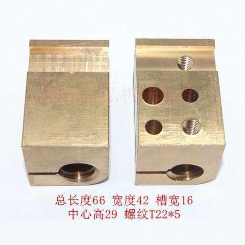 云南宝鸡车床CY6140/6150中丝杆铜螺母 中拖板罗母 CS中螺母T22*5