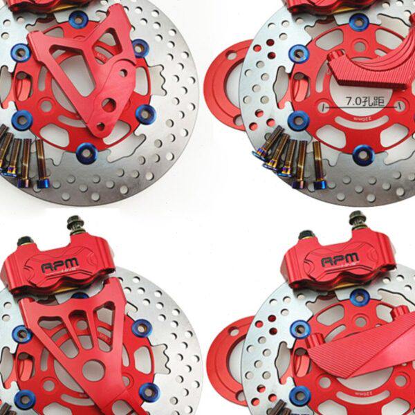 电摩普通平叉骠骑迅鹰小辐射碟刹30芯法斯特RPM220碟刹车战速小龟