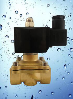 4分6分1寸2寸防潮防雾塑封全铜电磁阀常闭2W-15 20 25 50 方线圈